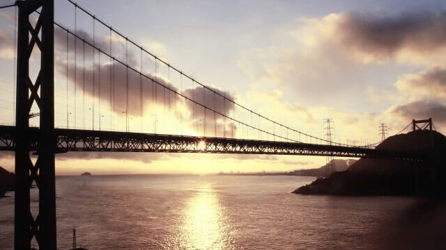 九州と本州をつなぐ橋である関門海峡