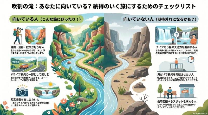 結論：吹割の滝は行く価値ある？向いている人・向いていない人