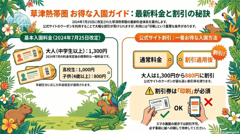 入園料金と割引クーポン情報