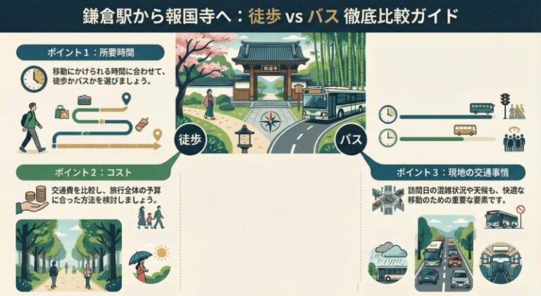 報国寺へのアクセスで徒歩なら30分超え？｜所要時間ときつい道の真実