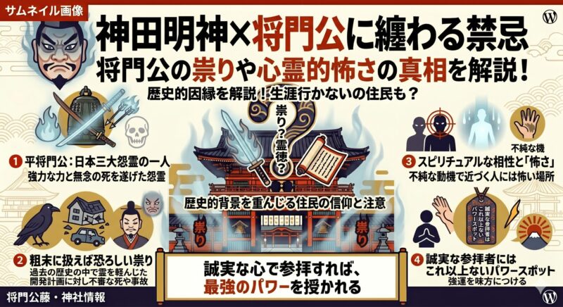 平将門公の祟りや怖いと言われる心霊的エピソード