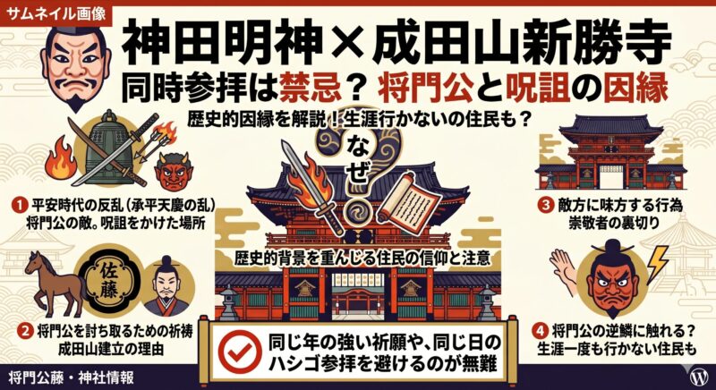 成田山新勝寺との同時参拝が禁忌とされる深い因縁