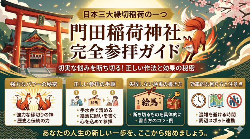 門田稲荷神社で縁切り！効果を最大化する参拝方法と注意点